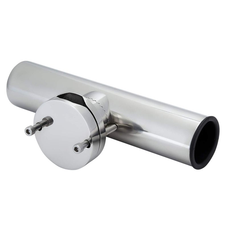 Manifish Stainless Steel Clamp on Fishing Rod Holder, 360 Degree Adjustable Fishing Pole Holder, Rail Mount Rod Holder for Rails 1-1/4â€ to 2â€ - Image 3
